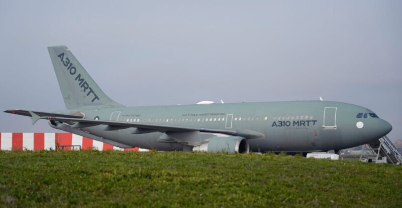 A310 MRTT multi-role tanker transport aircraft with Get SAT ESA installed